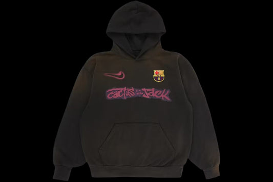 Travis Scott x Nike x FC Barcelona Spray Logo Hoodie