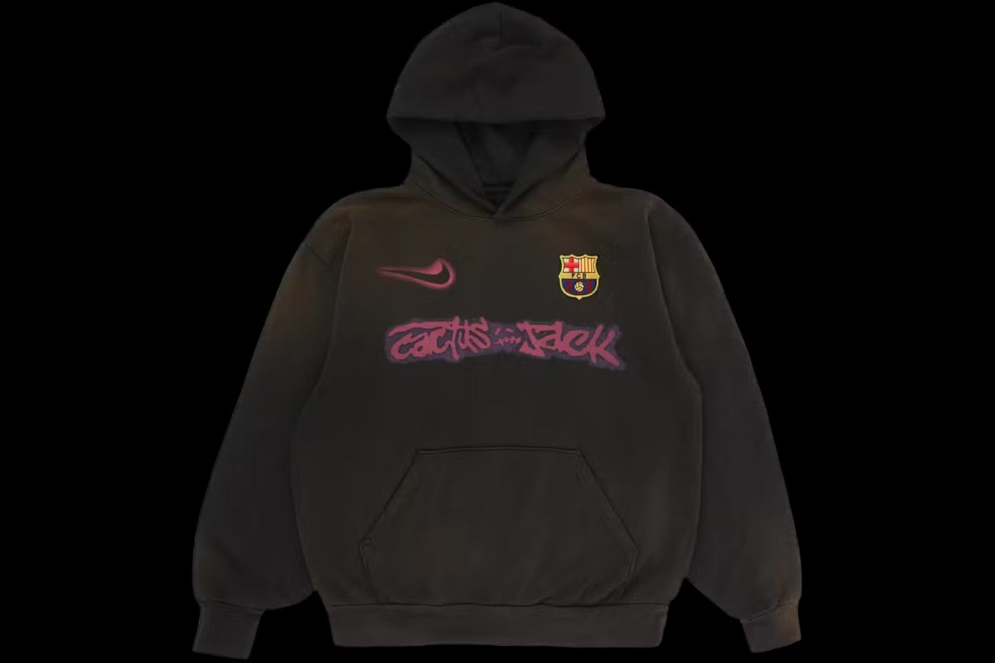 Travis Scott x Nike x FC Barcelona Spray Logo Hoodie