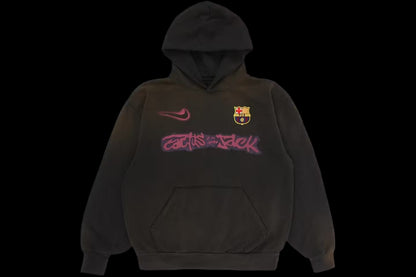 Travis Scott x Nike x FC Barcelona Spray Logo Hoodie